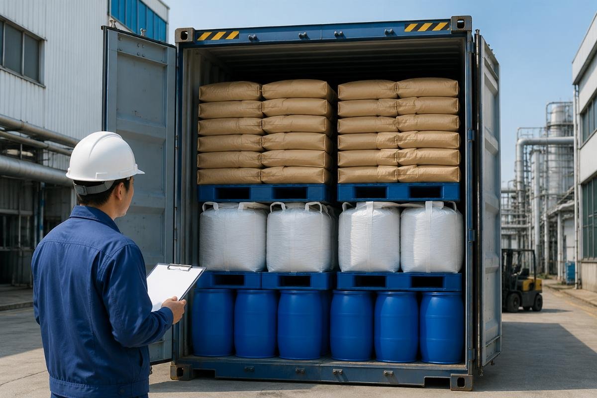 Container consolidation for chemical shipments