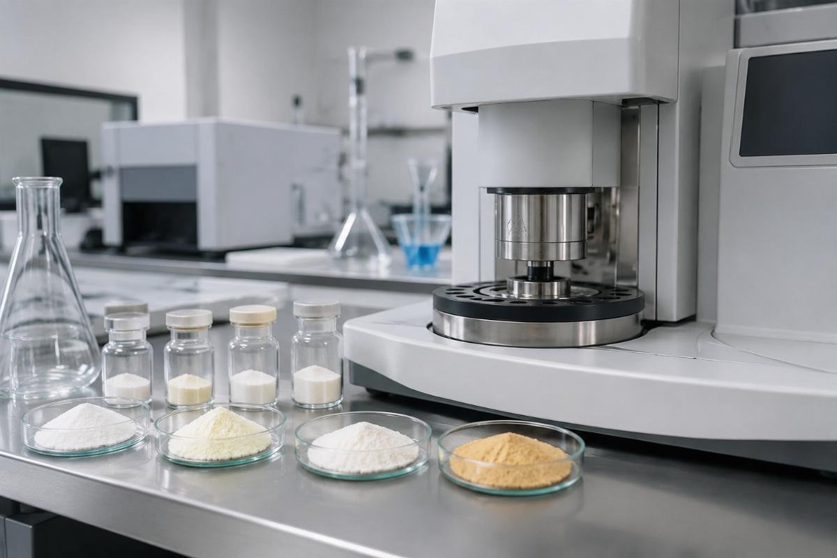 Thermal degradation curves for additives in industrial processing