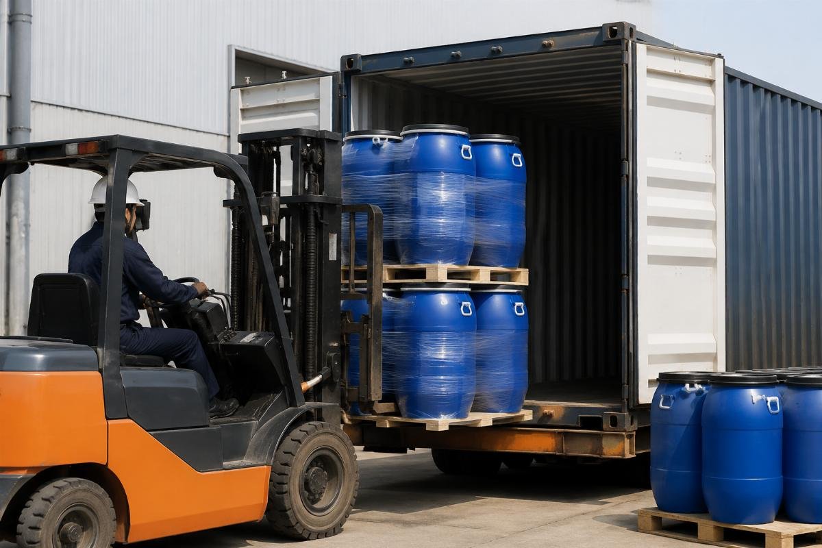 Small-batch logistics consolidation for chemical additives