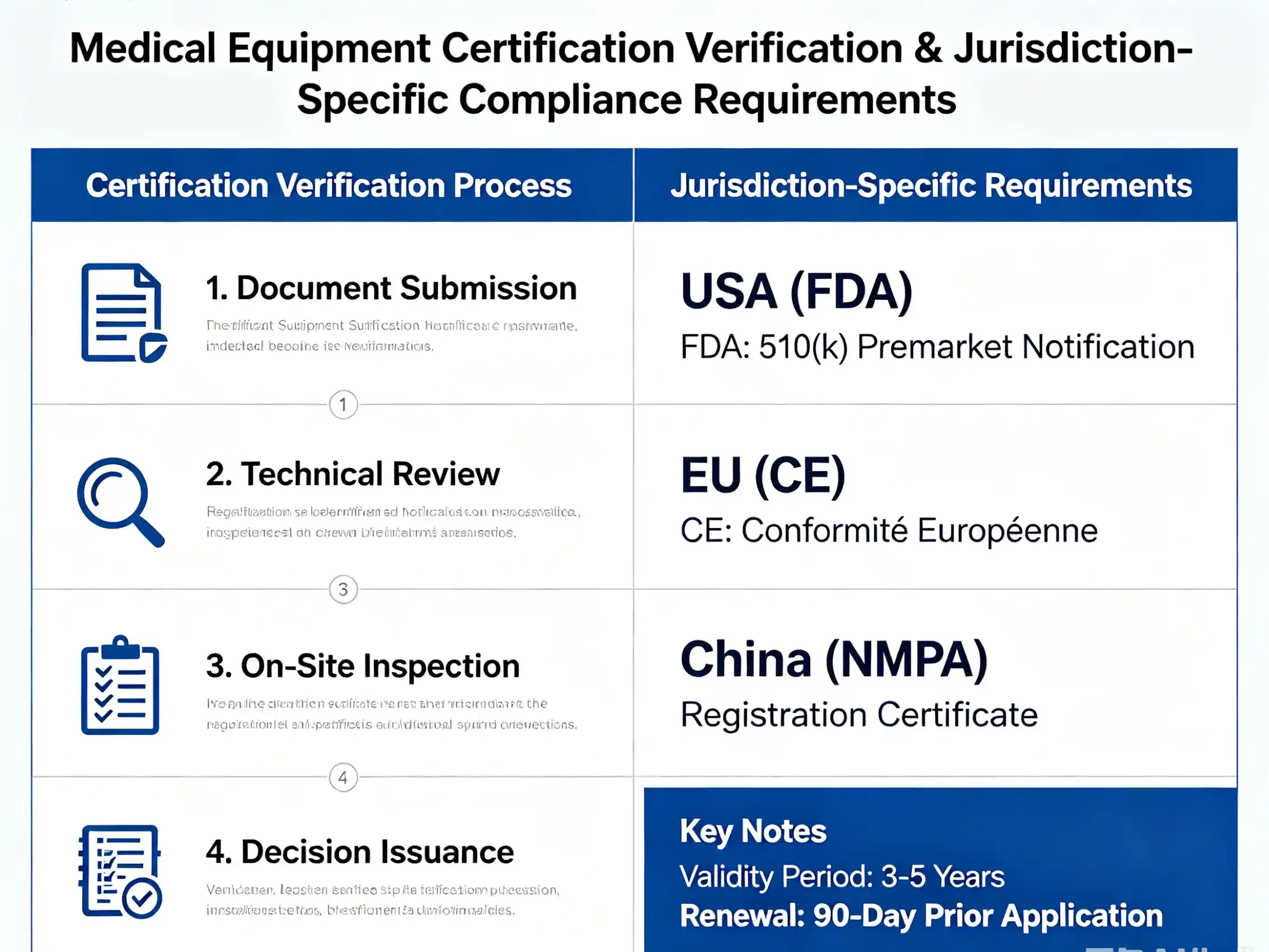 Medical equipment certification verification