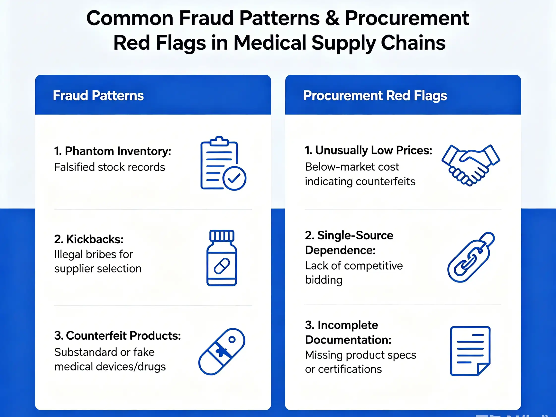 procurement verification checklist for medical products