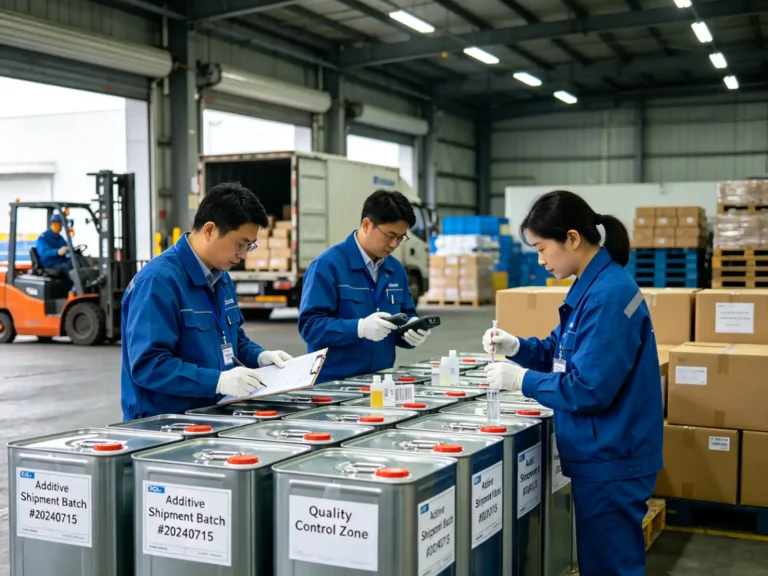 How Our QC Team Inspects Incoming Additive Shipments